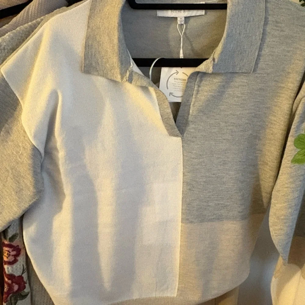 Verve Ami Light Gray Sweater - Picture 2 of 4